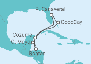 Itinéraire -  Mexique, Honduras - Royal Caribbean