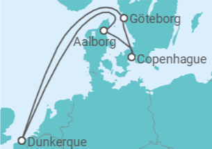 Itinéraire -  Escapade Scandinave - CFC Compagnie Française de Croisières