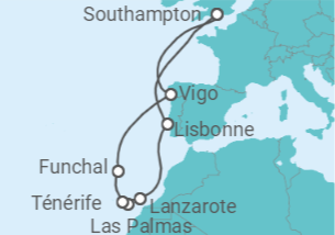 Itinéraire -  Iles Canaries et Madère - MSC Croisières