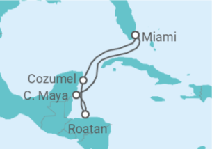 Itinéraire -  Honduras, Mexique - Royal Caribbean