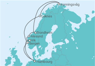 Itinéraire -  Norvège - Boissons incluses - Costa Croisières