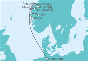 Itinéraire -  Norvège - Boissons incluses - Costa Croisières