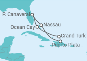 Itinéraire -  Bahamas - Boissons incluses - MSC Croisières