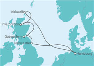 Itinéraire -  Royaume-Uni - Costa Croisières