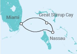 Itinéraire -  Bahamas - Norwegian Cruise Line