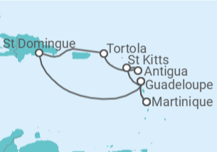 Itinéraire -  Horizons Tropicaux  - Costa Croisières