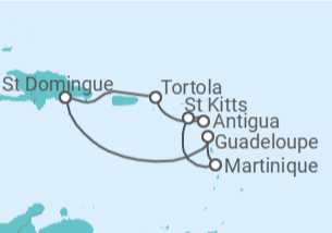 Itinéraire -  Horizons Tropicaux  - Costa Croisières
