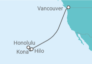 Itinéraire -  Hawaï - Celebrity Cruises
