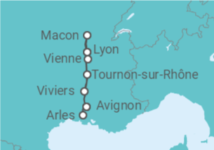 Itinéraire -  Croisière et randonnées : le Rhône et la Saône révèlent la richesse de leurs terroirs (formule port/ - CroisiEurope
