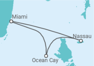 Itinéraire -  Bahamas, États-Unis - Vols inclus - MSC Croisières