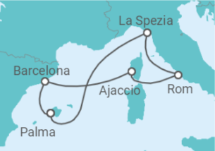 Itinéraire -  De Barcelone à Rome (Civitavecchia) - Explora Journeys