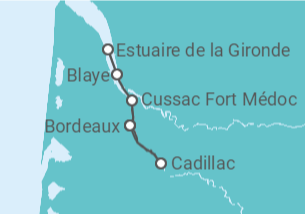 Itinéraire -  Croisière au cœur de Bordeaux et sa région : itinéraire découverte - CroisiEurope