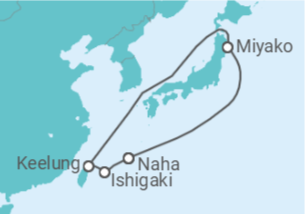 Itinéraire -  Japon - MSC Croisières