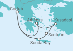 Itinéraire -  Grèce, Turquie - Boissons incluses - AIDA