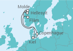 Itinéraire -  Norvège, Allemagne - MSC Croisières