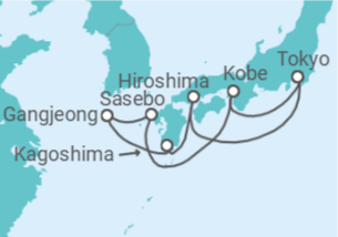 Itinéraire -  Japon - MSC Croisières