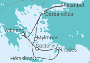 Itinéraire -  Turquie, Grèce - Boissons incluses - Costa Croisières