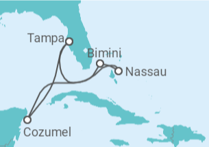 Itinéraire -  Mexique, Bahamas - Celebrity Cruises