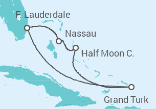 Itinéraire -  Bahamas - Holland America Line