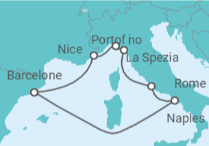 Itinéraire -  France, Italie - Celebrity Cruises