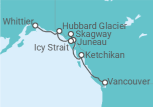 Itinéraire -  Alaska - Norwegian Cruise Line