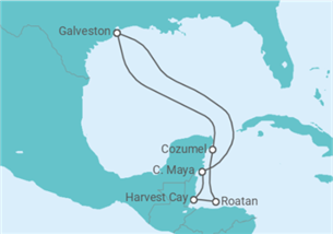 Itinéraire -  Mexique, Honduras - Norwegian Cruise Line