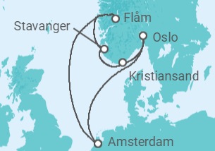 Itinéraire -  Norvège - Holland America Line