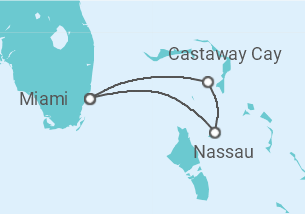 Itinéraire -  États-Unis - Disney Cruise Line