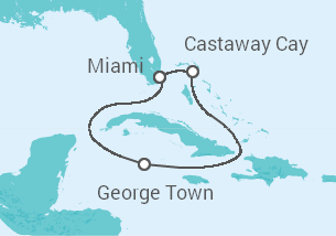 Itinéraire -  Iles Caiman - Disney Cruise Line