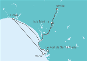 Itinéraire -  Les paysages enchanteurs et villes culturelles de lAndalousie et de lAlgarve (formule port/port) - CroisiEurope