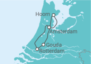 Itinéraire -  Petits bijoux des Pays-Bas ; Découvrez des trésors cachés au charme unique (formule port/port) - CroisiEurope