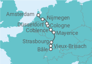 Itinéraire -  De Bâle à Amsterdam: les trésors dun fleuve mythique, le Rhin (formule port/port) - CroisiEurope