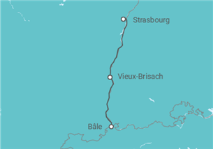 Itinéraire -  France, Suisse et Allemagne : voyage à bord du fabuleux train Glacier Express ! (formule port/port) - CroisiEurope