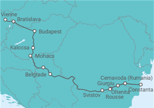 Itinéraire -  Des Portes de Fer vers Vienne, le Danube occidental (formule port/port) - CroisiEurope