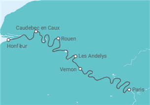 Itinéraire -  La vallée de la Seine : art, histoire et nature (formule port/port) - CroisiEurope