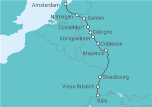 Itinéraire -  De Amsterdam à Bale : les trésors dun fleuve mythique, le Rhin (formule port/port) - CroisiEurope