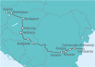 Itinéraire -  Des Portes de Fer vers Vienne, le Danube occidental (formule port/port) - CroisiEurope