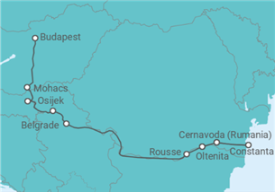 Itinéraire -  De Budapest vers les Portes de Fer, le Danube occidental (formule port/port) - CroisiEurope