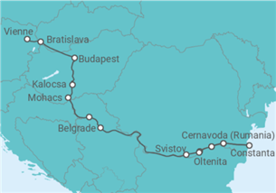 Itinéraire -  Des Portes de Fer vers Vienne, le Danube occidental - Vols inclus - CroisiEurope
