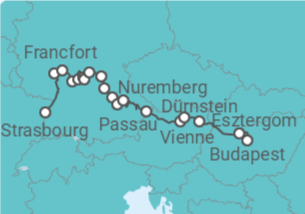 Itinéraire -  Croisière Transeuropéenne, contraste des cultures - Vols inclus - CroisiEurope