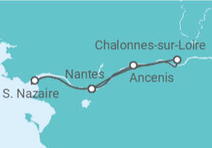 Itinéraire -  Réveillon royal sur la Loire (formule port/port) - CroisiEurope
