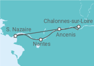 Itinéraire -  Noël sur la Loire, le fleuve royal (formule port/port) - CroisiEurope