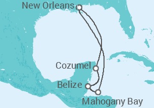 Itinéraire -  Belize, Mexique - Carnival