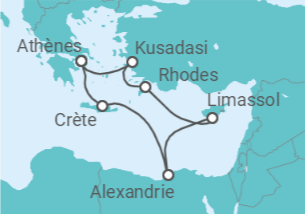 Itinéraire -  Trois Continents - Celestyal Cruises