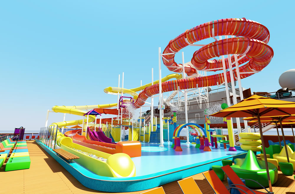 Toboggans aquatiques Carnival Horizon