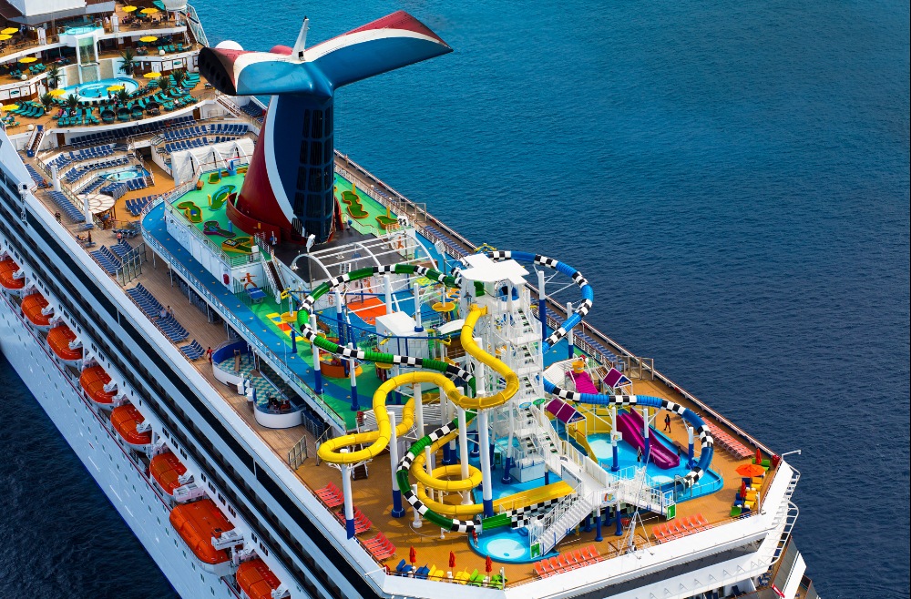 Carnival Sunshine - Vue du ciel