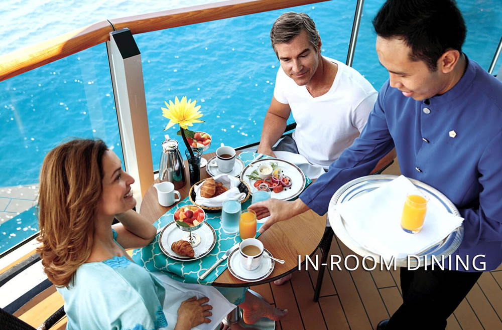 Repas en cabine MS Nieuw Statendam