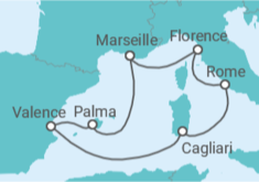 Itinéraire -  Couleurs de la Méditerranée - MSC Croisières