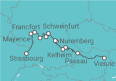 Itinéraire -  La route romantique en croisière du Danube au Rhin (formule port/port) - CroisiEurope