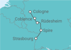 Itinéraire -  La magie des marches de Noël sur le Rhin (formule port-port) - CroisiEurope